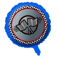 Racing Car Chequered Flag Balloon